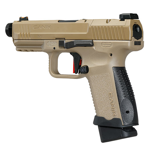 Cybergun / AWC CANiK TP9 Elite Combat mit Metallschlitten GBB 6mm BB Flat Dark Earth Bild 10