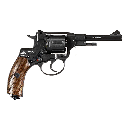 Gletcher NGT-A Revolver Vollmetall CO2 6mm BB dunkelgrau Bild 2