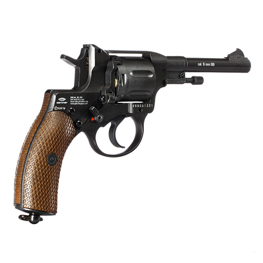 Gletcher NGT-A Revolver Vollmetall CO2 6mm BB dunkelgrau Bild 3