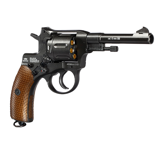 Gletcher NGT-A Revolver Vollmetall CO2 6mm BB dunkelgrau Bild 6
