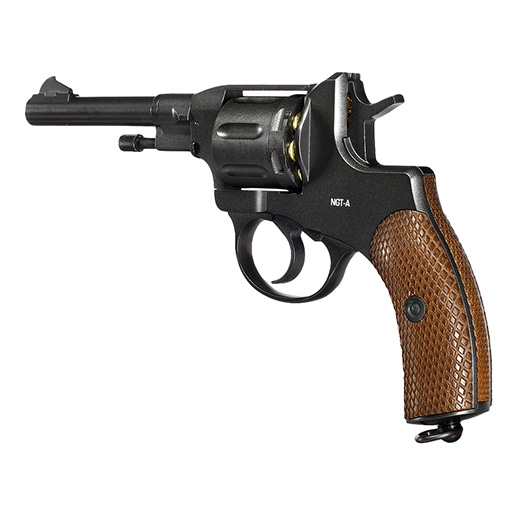 Gletcher NGT-A Revolver Vollmetall CO2 6mm BB dunkelgrau Bild 7