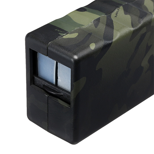 Nuprol Ultra Magazin Silent Fast Loader Speedloader f. M4 AEG / S-AEG Magazine Black MC-Camo Bild 5