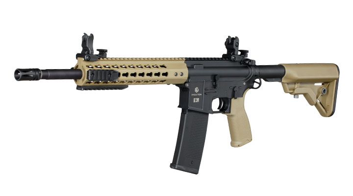 Evolution Airsoft Recon S 14.5 Carbontech S-AEG 6mm BB Black 'n' Tan