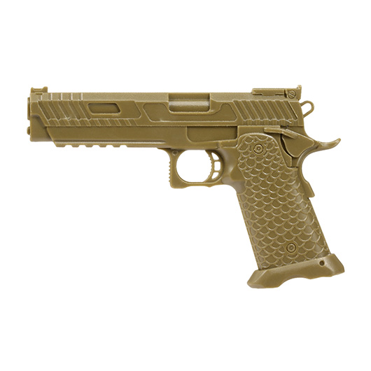 3D Plastik Patch mit Klettflche Hi-Capa 5.1 Pistole tan
