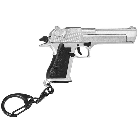 Nuprol Schlsselanhnger Israel Eagle Pistole 1:4 Miniaturmodell silber/schwarz Bild 3