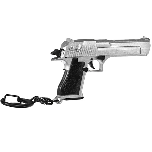 Nuprol Schlsselanhnger Israel Eagle Pistole 1:4 Miniaturmodell silber/schwarz Bild 4