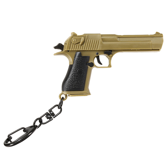 Nuprol Schlsselanhnger Israel Eagle Pistole 1:4 Miniaturmodell tan/schwarz Bild 3