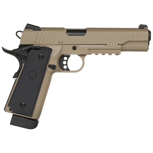 Nuprol Raven Hi-Capa R14 Vollmetall GBB 6mm BB Tan Bild 3