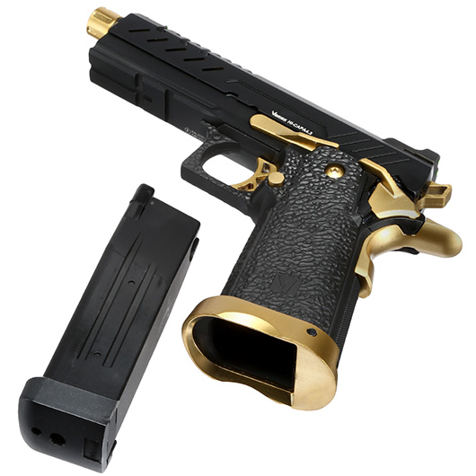 Vorsk Airsoft Hi-Capa 4.3 Vollmetall GBB 6mm BB Gold Match Bild 6