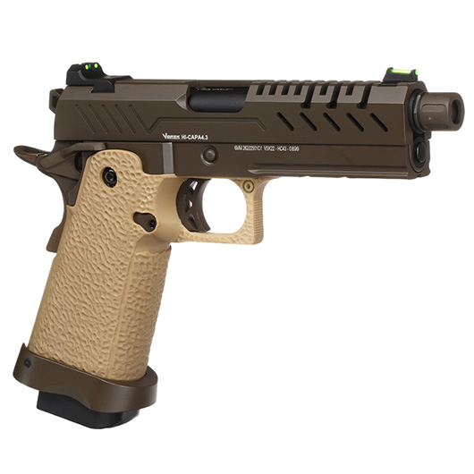 Vorsk Airsoft Hi-Capa 4.3 Vollmetall GBB 6mm BB Tan / Bronze Bild 7