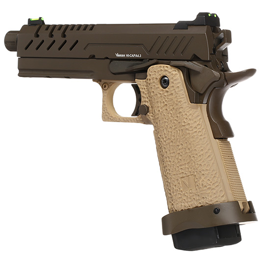 Vorsk Airsoft Hi-Capa 4.3 Vollmetall GBB 6mm BB Tan / Bronze Bild 8