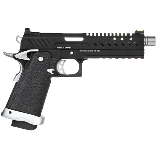 Vorsk Airsoft Hi-Capa 5.1 Vollmetall GBB 6mm BB Chrome Match Bild 3