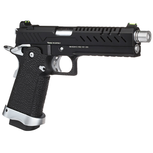 Vorsk Airsoft Hi-Capa 5.1 Vollmetall GBB 6mm BB Chrome Match Bild 7