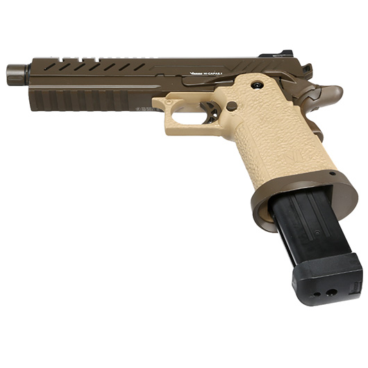 Vorsk Airsoft Hi-Capa 5.1 Vollmetall GBB 6mm BB Tan / Bronze Bild 5