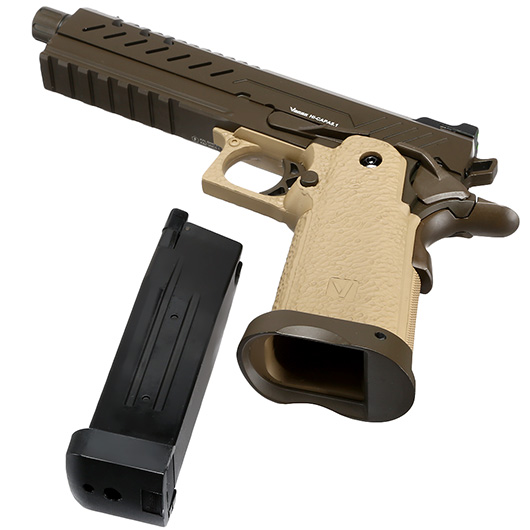 Vorsk Airsoft Hi-Capa 5.1 Vollmetall GBB 6mm BB Tan / Bronze Bild 6