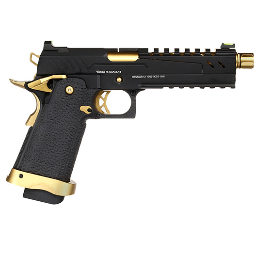 Vorsk Airsoft Hi-Capa 5.1 Split-Slide Vollmetall GBB 6mm BB Gold Match Bild 3