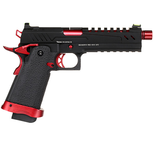 Vorsk Airsoft Hi-Capa 5.1 Split-Slide Vollmetall GBB 6mm BB Red Match Bild 3