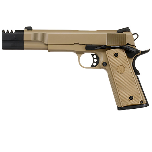 Vorsk Airsoft VP-X 1911 Vollmetall GBB 6mm BB tan / schwarz Bild 1