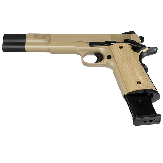 Vorsk Airsoft VP-X 1911 Vollmetall GBB 6mm BB tan / schwarz Bild 5