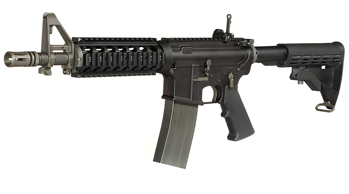 GHK Colt M4 RAS V2 10.5 Zoll Vollmetall Gas-Blow-Back 6mm BB schwarz