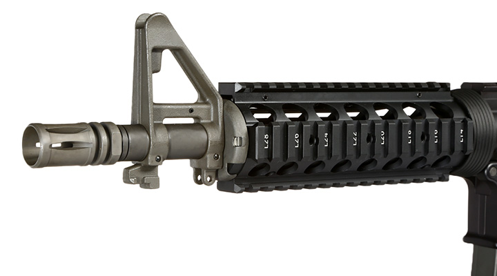 GHK Colt M4 RAS V2 10.5 Zoll Vollmetall Gas-Blow-Back 6mm BB schwarz Bild 6