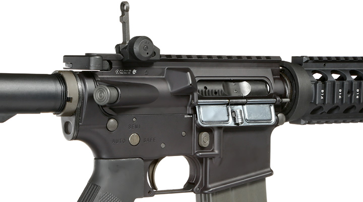 GHK Colt M4 RAS V2 10.5 Zoll Vollmetall Gas-Blow-Back 6mm BB schwarz Bild 8