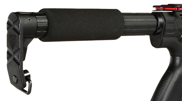APS Phantom Extremis Rifle MK3 eSilver Edge SDU-MosFet 2.0 Vollmetall S-AEG 6mm BB schwarz / rot Bild 8