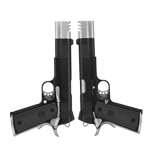 Vorsk Airsoft VP-X 1911 Vollmetall GBB 6mm BB schwarz / chrome - Special Twin Pack Edition Bild 1