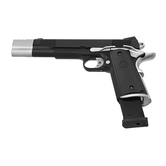 Vorsk Airsoft VP-X 1911 Vollmetall GBB 6mm BB schwarz / chrome - Special Twin Pack Edition Bild 6