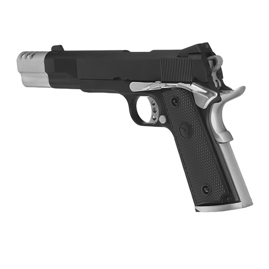 Vorsk Airsoft VP-X 1911 Vollmetall GBB 6mm BB schwarz / chrome - Special Twin Pack Edition Bild 9