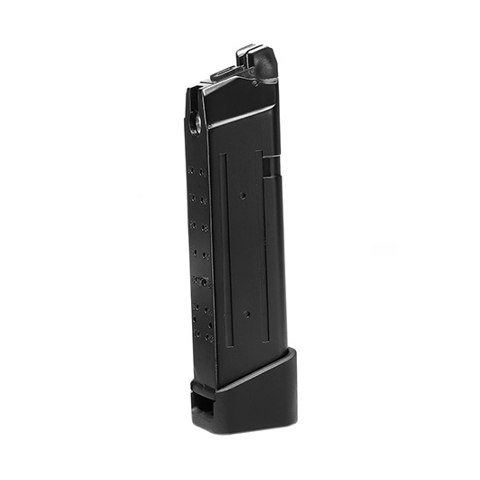 APS ACP / Combat Master GBB Magazin 23 Schuss m. Aluminium Bodenplatte schwarz - CO2-Version Bild 1