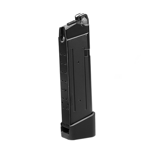 APS / EMG ACP / Combat Master GBB Magazin 23 Schuss m. TTI Aluminium Bodenplatte schwarz - CO2-Version Bild 1