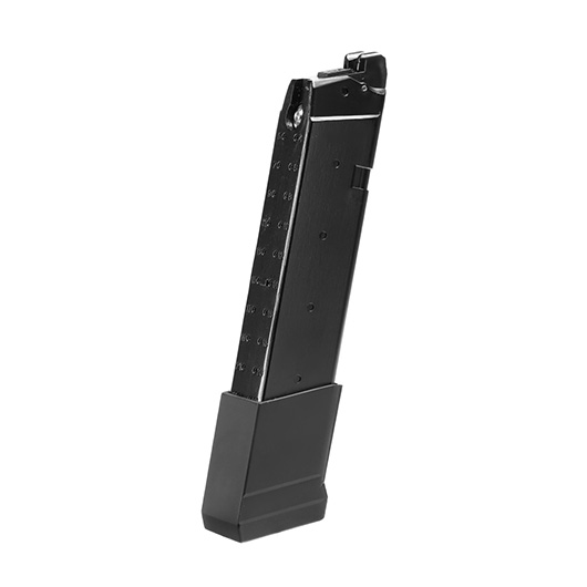 APS / EMG ACP / Combat Master GBB Magazin 48 Schuss m. EMG Aluminium Bodenplatte schwarz - CO2-Version Bild 1