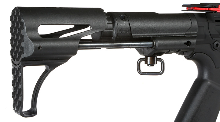 APS Phantom Extremis Rifle MK7 CRS Vollmetall eSilver Edge SDU-Mosfet 2.0 S-AEG 6mm BB schwarz / rot Bild 9