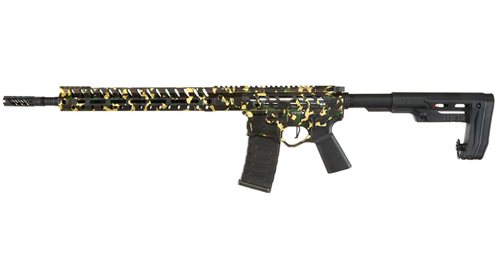 APS / EMG F-1 Firearms UDR-15 3G Demolition Ranch eSilver Edge SDU-MosFet 2.0 Vollmetall S-AEG 6mm BB Camouflage Bild 1