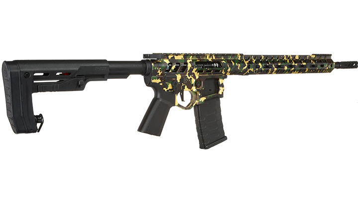 APS / EMG F-1 Firearms UDR-15 3G Demolition Ranch eSilver Edge SDU-MosFet 2.0 Vollmetall S-AEG 6mm BB Camouflage Bild 3