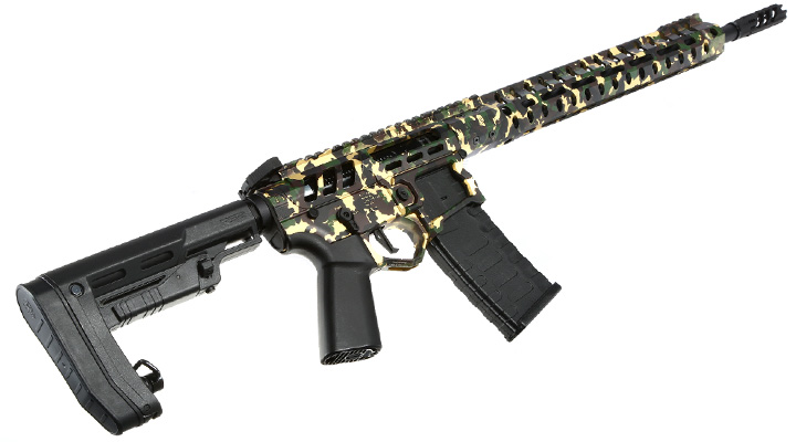 APS / EMG F-1 Firearms UDR-15 3G Demolition Ranch eSilver Edge SDU-MosFet 2.0 Vollmetall S-AEG 6mm BB Camouflage Bild 4