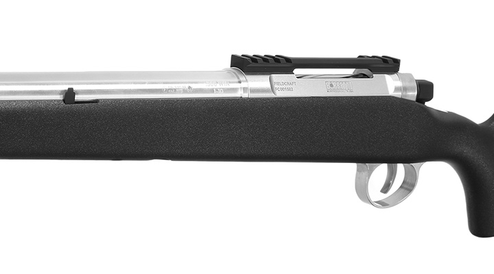 APS / EMG Barrett Fieldcraft Bolt Action Snipergewehr Springer 6mm BB schwarz / silber poliert Bild 7