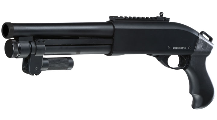 Jag Arms Scattergun Super CQB Vollmetall Pump Action Gas Shotgun 6mm BB schwarz Bild 1