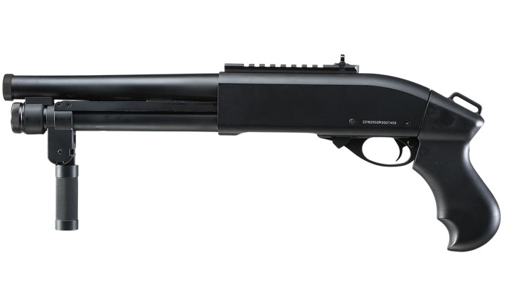 Jag Arms Scattergun Super CQB Vollmetall Pump Action Gas Shotgun 6mm BB schwarz Bild 2
