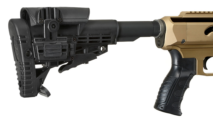 King Arms MDT TAC21 Tactical Rifle Gas Bolt Action Snipergewehr 6mm BB Dark Earth - Version 2 Bild 10