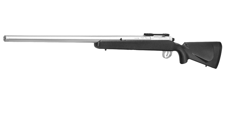 APS / EMG Barrett Fieldcraft Gas Bolt Action Snipergewehr 6mm BB schwarz / silber