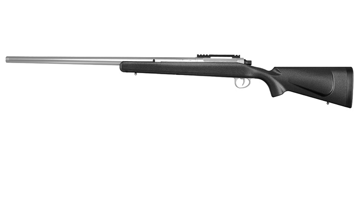APS / EMG Barrett Fieldcraft Gas Bolt Action Snipergewehr 6mm BB schwarz / silber Bild 1