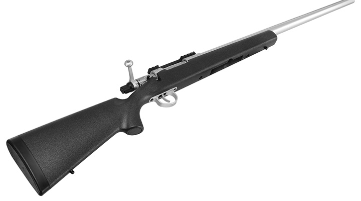 APS / EMG Barrett Fieldcraft Gas Bolt Action Snipergewehr 6mm BB schwarz / silber Bild 5