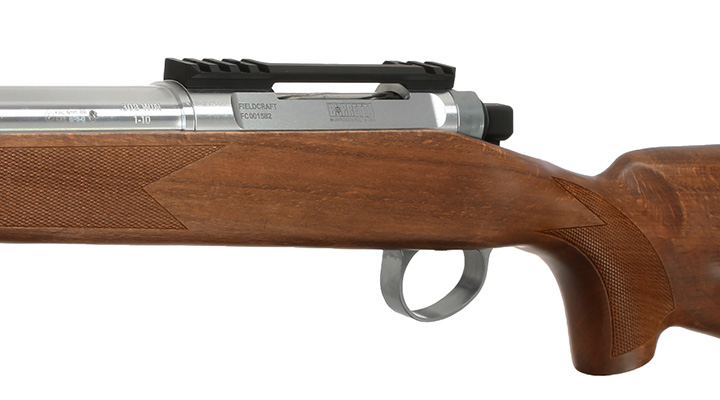 APS / EMG Barrett Fieldcraft Gas Bolt Action Snipergewehr 6mm BB Echtholz / silber Bild 7
