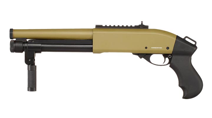 Jag Arms Scattergun Super CQB Vollmetall Pump Action Gas Shotgun 6mm BB tan Bild 1