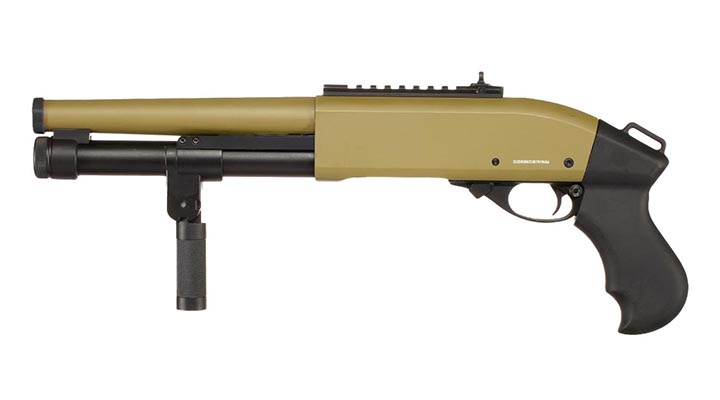 Jag Arms Scattergun Super CQB Vollmetall Pump Action Gas Shotgun 6mm BB tan Bild 2