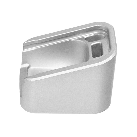 APS / EMG TTI Aluminium Bodenplatte f. APS ACP / TM G17-Style Magazin silber Bild 4