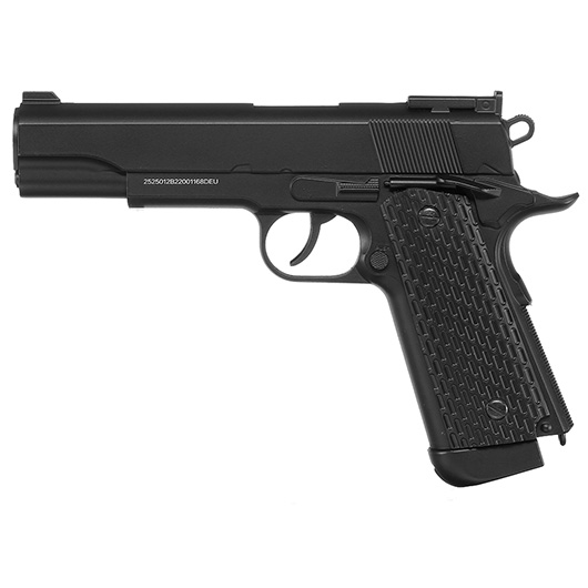 Ersatzteilset Well M1911 Combat Vollmetall CO2 NBB 6mm BB schwarz inkl. Koffer Bild 1