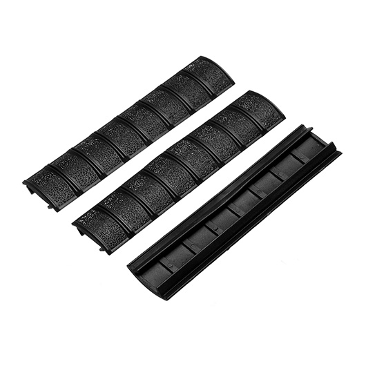 Element Checkered Rubber Rail Covers 160 mm 3 Stck schwarz Bild 1